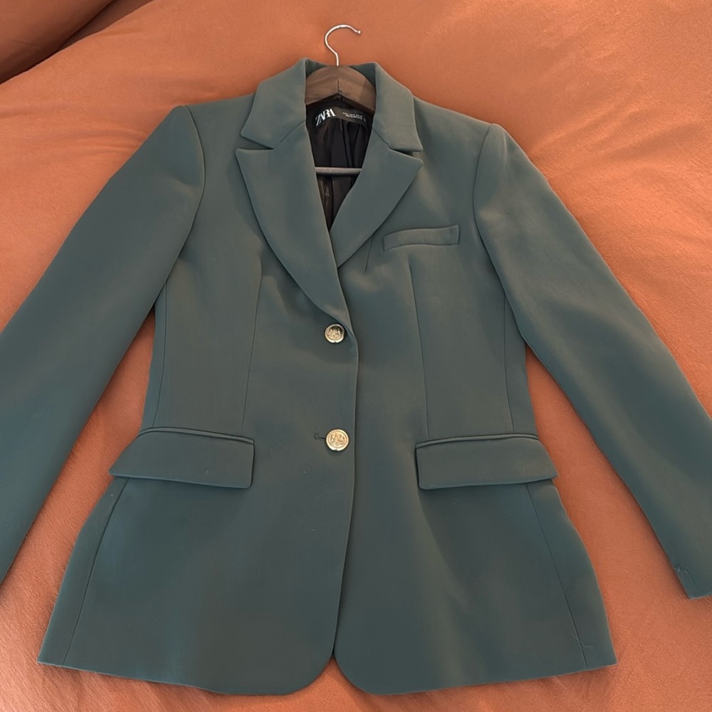 Green Zara Blazer